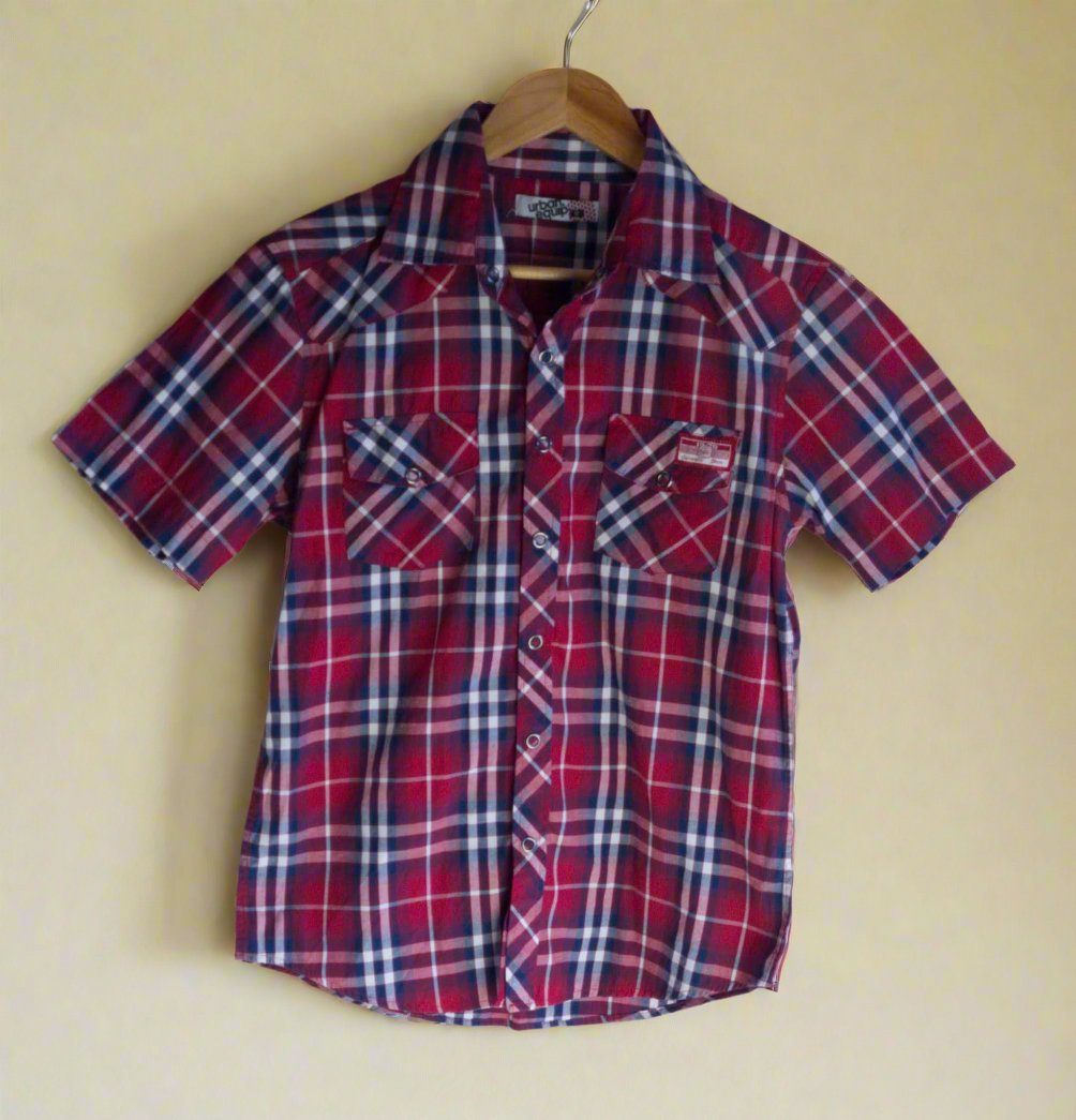 Gingham Short sleeve shirt (Size 8yr)