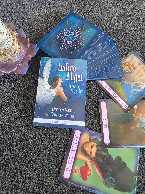 Indigo Angel Oracle cards – Fred's 5 Forget Me Nots