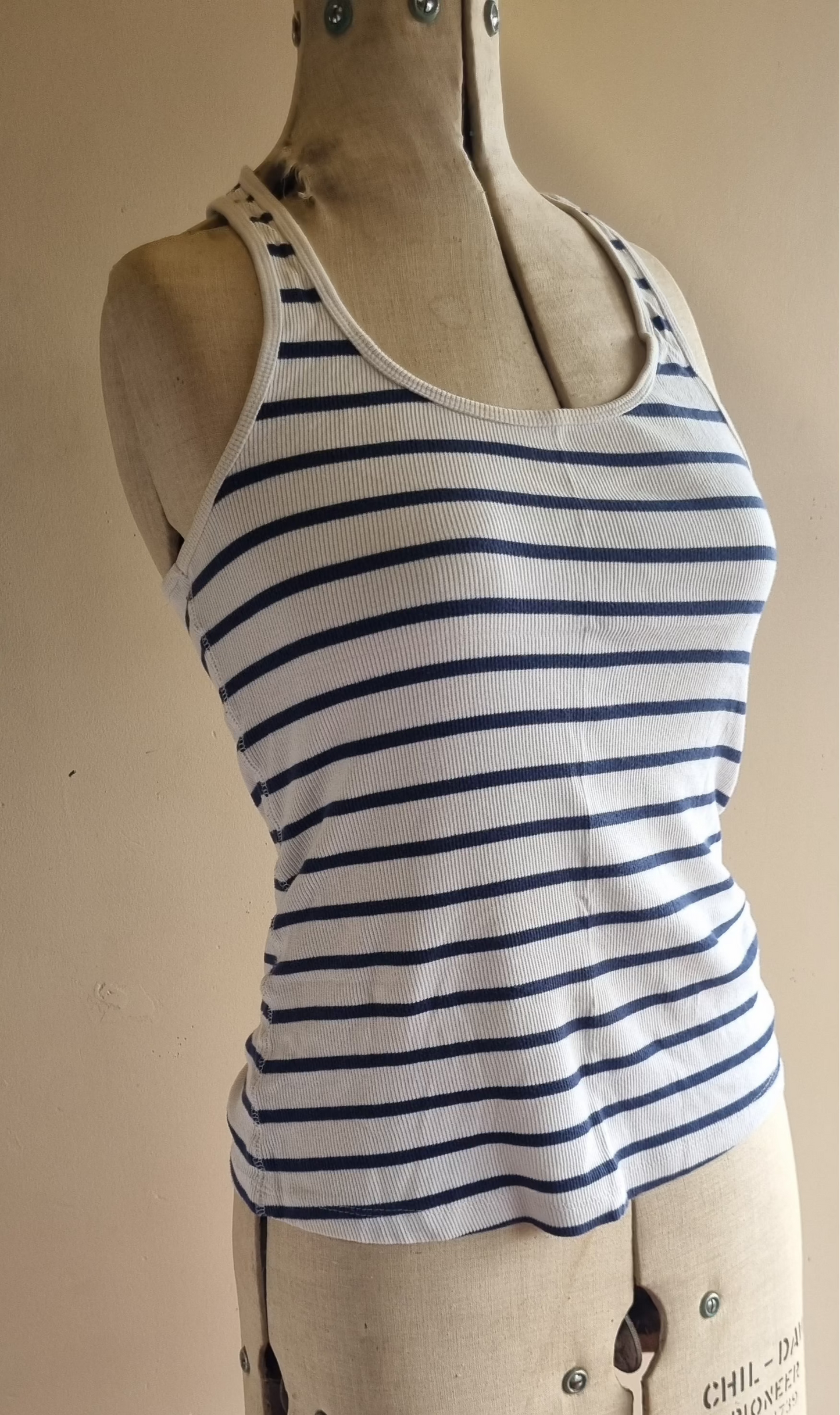 Racer-back Striped Singlet (Size M)