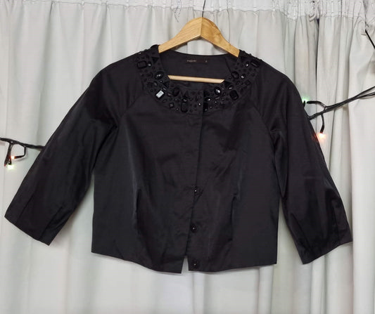 Black Bolero cropped Jacket