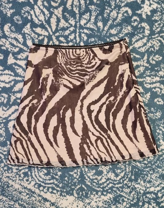 Fingerprint Mini Skirt