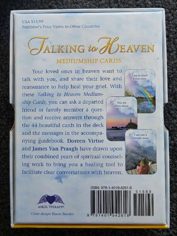 Talking to Heaven Mediumship cards - Doreen Vitue & James Van Praagh.